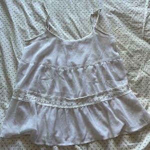 Sheer flowy tank